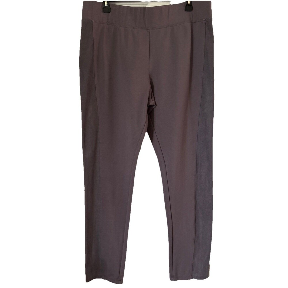 LOGO by Lori Goldstein Women's Pants Sz XL AnyWEAR Stretch Ankle Gray A295486